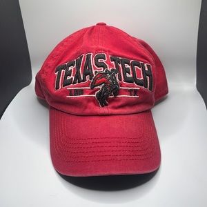 Texas Tech cap with raised stitching